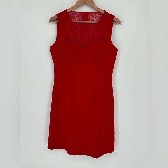 antonio melani red lace dress Red Antonio Melani Dress